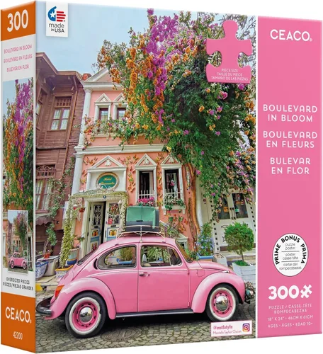 Ceaco - Fotografía escénica - Boulevard in Bloom - Rompecabezas de 300 piezas
