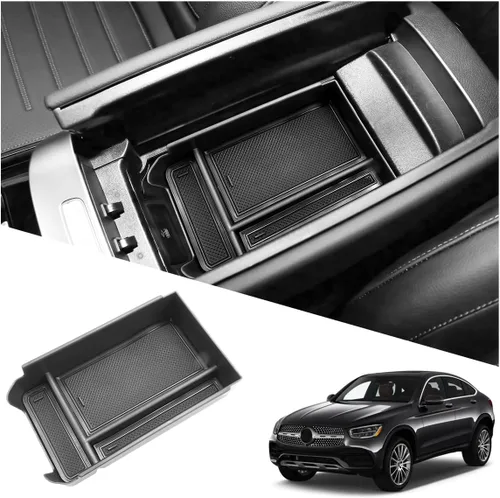 Miniatura 18 de Organizador de consola inferior compatible con Nissan Rogue (S/SL/SV/Platinum) 2021 2022 2023 2024 2025 2026 Nissan Rogue (S/SL/SV/Platinum) Bandeja