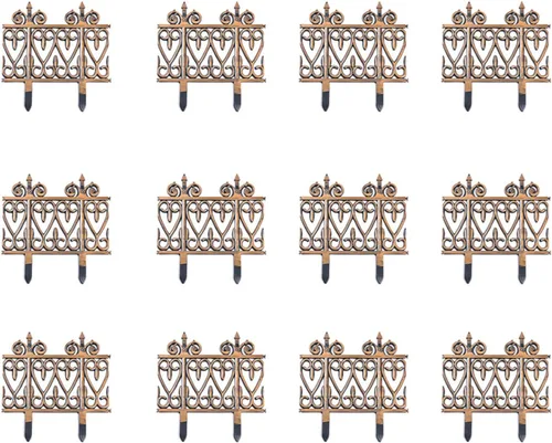 Miniatura 2 de PP Garden Fence Insert Plastic Fence Garden Picket Fence Bordes Césped Parterres Plantas Fronteras Decorativas Jardín Patio Productos al aire libre