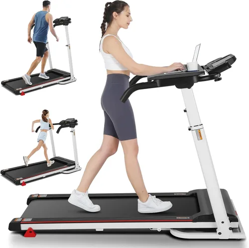 Miniatura 10 de ANCHEER 2025 Caminadora Premium - Caminadora de 3.5 HP con capacidad de peso de 450 libras - 3 niveles de inclinación, diseño plegable, altura