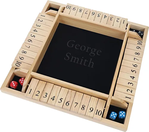 Miniatura 9 de WE Games Juego de mesa personalizado para 4 jugadores, 8.5 pulgadas, tinte negro, regalos personalizados para novio, regalos de inauguración