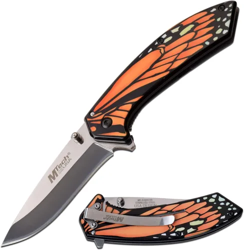 MTech USA – Spring Assisted Folding Knife Naranja