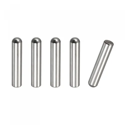 Miniatura 17 de uxcell Pasadores de clavija de 0.197 x 1.969 in, 5 piezas de acero inoxidable 304 de cabeza redonda plana biselada, pasadores de litera, pasadores