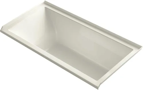 Kohler K-1121-R-96 Underscore 60" x 30" baño de alcohol con brida de azulejos y desagüe para mano derecha, galleta