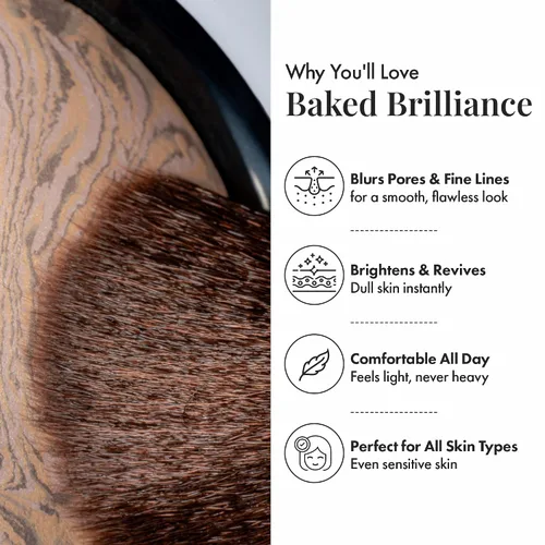 Miniatura 2 de Jerome Alexander Magic Minerals Baked Bronzer - Polvo mate autoajustable para un brillo natural besado por el sol y sensación ligera Medio