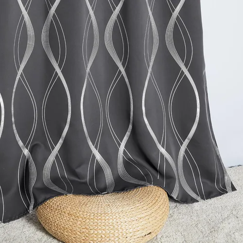 Miniatura 5 de NICETOWN Paneles de Cortinas Opacas para Dormitorio - Tratamiento de Ventanas con Aislamiento Térmico, Ojales Sólidos, Cortinas Opacas con Diseño