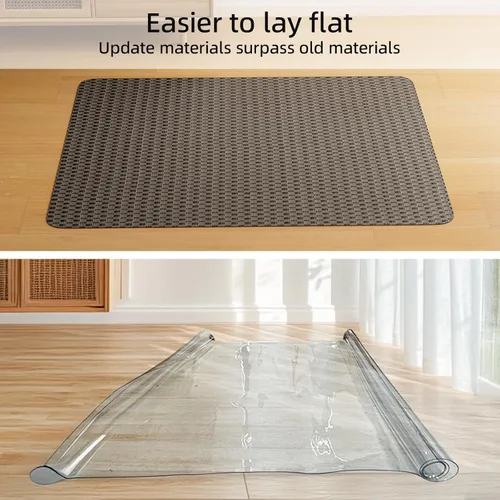 Miniatura 3 de Yecaye Tapete para silla de oficina para suelo de madera dura, 36 x 48 pulgadas, protege el suelo debajo del escritorio de la computadora, tapete