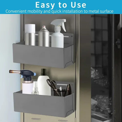 Miniatura 4 de Soporte Magnético para Latas de Aerosol en Spray, Soporte Magnético para Botellas de Caja de Herramientas, Estante de Almacenamiento para Caja