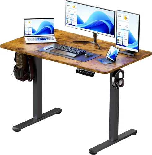 Miniatura 18 de BIZUM - Escritorio de pie eléctrico de 40x24 pulgadas con ajuste de altura y configuraciones de memoria, escritorio ergonómico para sentarse o estar