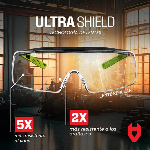 Miniatura 2 de NoCry - Anteojos de seguridad con antiniebla para colocar sobre gafas con lentes resistentes a los arañazos — Gafas de seguridad ANSI Z87 y OSHA