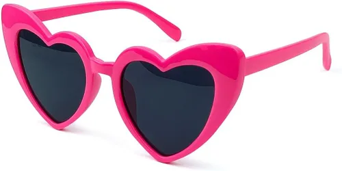 Love - Gafas de sol en forma de corazón para mujer, estilo vintage, estilo ojo de gato, estilo retro