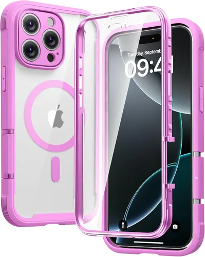 Miniatura 182 de Diaclara - Funda compatible con iPhone 11, carcasa resistente de cuerpo completo con protector de pantalla integrado sensible al tacto y Transparente