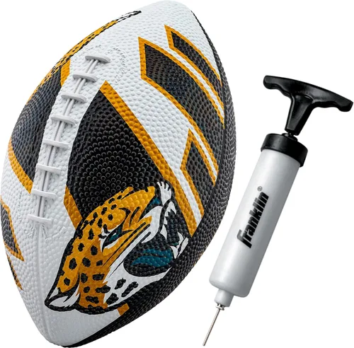 Miniatura 18 de Franklin Sports NFL Team Footballs - Rubber Youth Mini Balls for All Teams - Kids 8.5" Football + Air Pump Sets - Official NFL Licensed