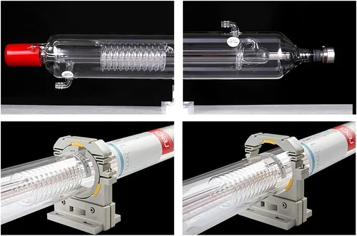 Miniatura 6 de Cloudray RECI CO2 Tubo láser de vidrio W2, Tubo láser de CO2 de vidrio, 90W 100W Longitud 1200mm S2 Z2 Diámetro 80mm para máquina de corte
