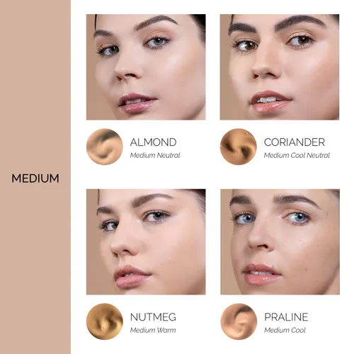 Miniatura 7 de OFIR Skin Satin - Base de maquillaje de cobertura media, maquillaje ligero con fórmula vegana, protección contra la luz azul y no se arruga para un