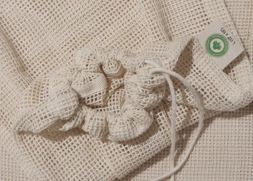 Miniatura 2 de Bolsas de lavandería de malla de algodón para ropa delicada, Beige