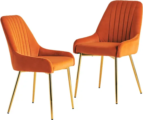Miniatura 13 de Sillas de comedor de terciopelo, sillas de terciopelo, silla de cocina, silla de comedor, sillas de comedor, silla de comedor, con patas de metal