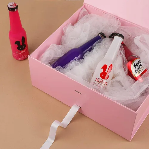 Miniatura 4 de GoooodGift Caja de regalo rosa grande de 13 x 11 x 5.3 pulgadas, cajas de regalo rosas para regalos con tapa de cierre magnético, caja de regalo