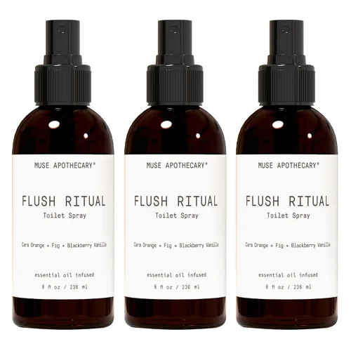Miniatura 73 de Muse Apothecary Flush Ritual - Aerosol para inodoro aromático y refrescante, usar antes de ir, 2 onzas, infundido con aceites esenciales naturales