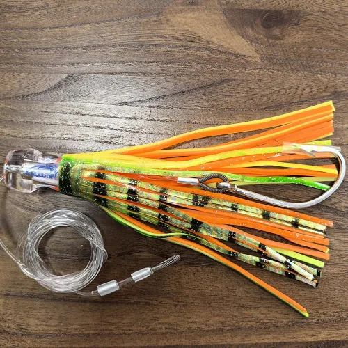 Miniatura 3 de KMUCUTIE Juego de 6 señuelos de pesca de 9 pulgadas, 7 pulgadas, 6.5 pulgadas, marlin, atún, delfín, tiburón, gran juego, señuelos de pesca en mar