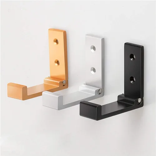 Miniatura 7 de ZEYU Ganchos Plegables para Abrigos, 10 Piezas Ganchos de Pared para Colgar Abrigos, Ganchos para Toallas, Herrajes Resistentes de Aleación