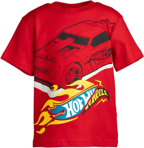 Miniatura 5 de Hot Wheels Paquete de 3 camisetas gráficas para niños pequeños y grandes