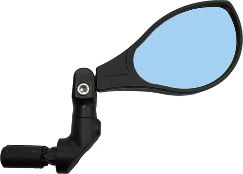 Miniatura 2 de Hafny Espejo de bicicleta con extremo de barra, lente de vidrio HD de grado automotriz, gran superficie, inastillable, multiángulo ajustable