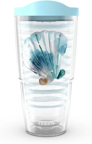 Miniatura 13 de Tervis Traveler - Vaso aislado de triple pared Sara Berrenson de algas marinas profundas mantiene las bebidas frías y calientes, 20 onzas, acero
