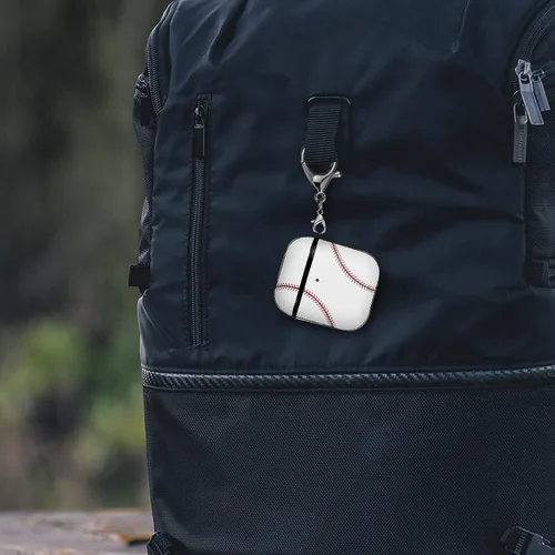 Miniatura 3 de Funda para Airpods Pro, diseño de béisbol, a prueba de golpes, para auriculares, Airpods Pro, con llavero frontal LED visible