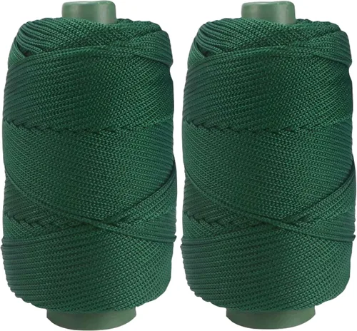 Miniatura 16 de Cordón de hilo artístico de 14.11 oz, hilo de poliéster color burdeos, para tejer macramé, bolsas de ganchillo, canasta de ganchillo, sombrero