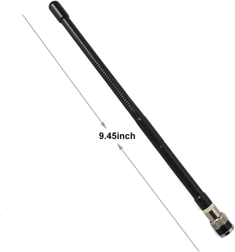 Miniatura 2 de HYS Antena BNC de 27 Mhz Radio bidireccional de mano 9.45 pulgadas Antena BNC para Cobra Midland Uniden de mano Cb de mano/radio portátil