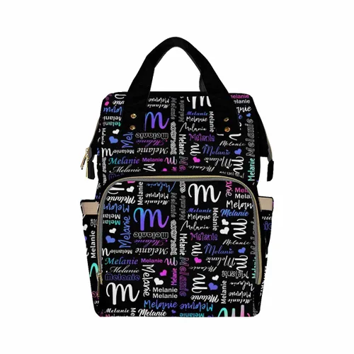 Miniatura 26 de InterestPrint Bolsa de pañales con nombre, mochila personalizada para hombres y mujeres, Color 17, Mochilas Daypack