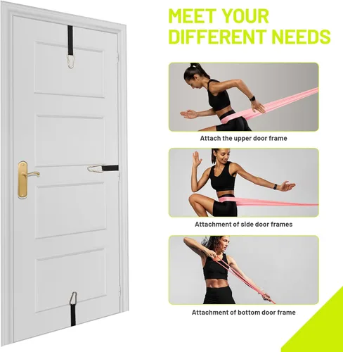 Miniatura 6 de Slim Panda Door Anchor Strap for Resistance Bands, Door Exercise Equipment with Secure Buckle & No Drill Setup, Multi Point Anchor Gym Attachment