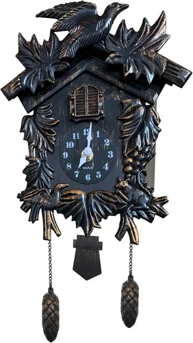 Miniatura 10 de WALPLUS Reloj de pared clásico de cuco rosa con diseño de pájaro colgante para decoración del hogar, reloj de Navidad, regalos