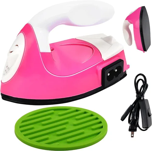 Miniatura 7 de Mini máquina de plancha de calor, mini plancha eléctrica portátil, pequeña prensa de calor, mini prensa de plancha para ropa, zapatos, bolsas