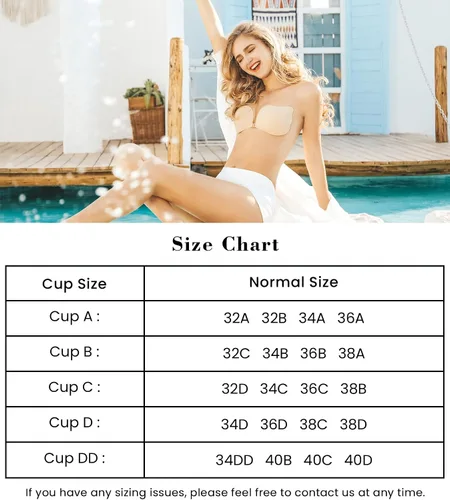 Miniatura 5 de Autbre Sujetador adhesivo sin tirantes sin espalda push up silicona invisible sujetadores adhesivos para mujeres cintas de pecho