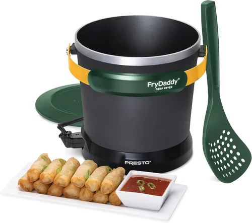 Miniatura 8 de Presto 05427 Freidora eléctrica profunda FryDaddy, verde/dorado