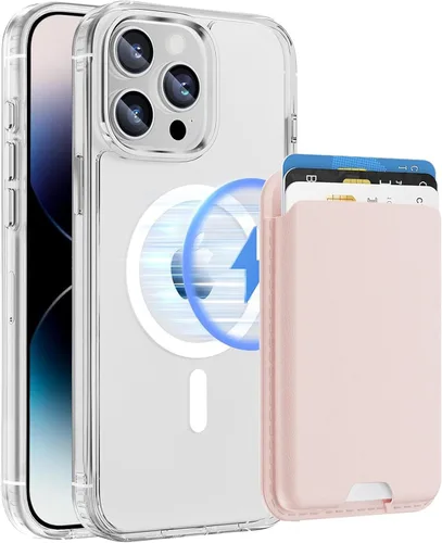 Miniatura 35 de Funda magnética para iPhone 12 Pro Max, cartera magnética desmontable con soporte para tarjetas, [compatible con MagSafe] grado militar, a prueba