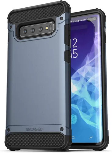 Miniatura 6 de ENCASED Funda protectora para Galaxy S10 Plus [doble capa] Protección contra caídas a prueba de golpes - Negro (para Samsung S10+)