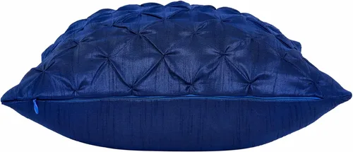 Miniatura 6 de Almohada decorativa azul hecha a mano para sofá, funda de almohada pintuck, fundas de almohada abstractas azules, paquete de 2 fundas de almohada