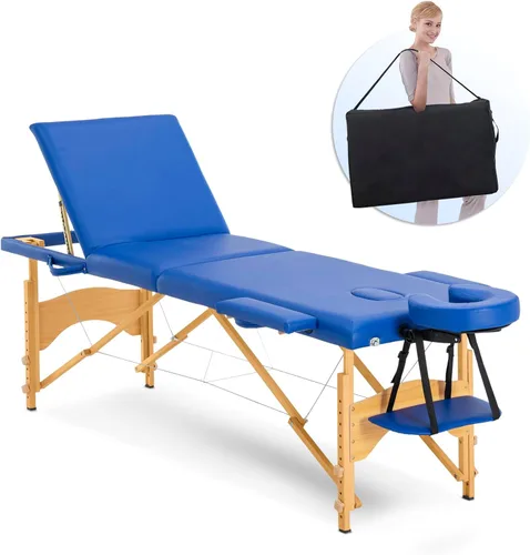 Miniatura 15 de Mesa de masaje, cama de masaje, 2 camas plegables y portátiles para extensiones de pestañas, mesa de tatuaje de belleza, ajustable, color negro