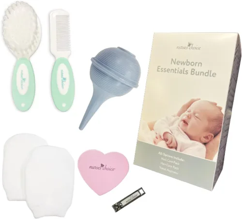 Miniatura 2 de Nurses Choice - Kit esencial para recién nacidos (incluye paquete de cuidado de uñas, paquete de cuidado del cabello y aspirador nasal) por Nurses