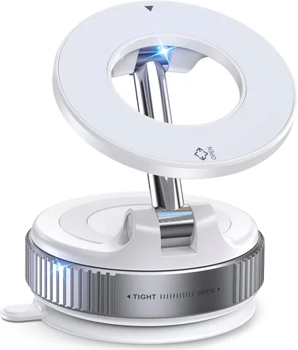 Miniatura 10 de Jononser Soporte magnético de teléfono con ventosa para Magsafe, soporte magnético ajustable de 360° para teléfono de automóvil, soporte plegable