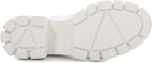 Miniatura 4 de mm Botas Chelsea con plataforma gruesa de piel sintética para mujer, botines con cremallera