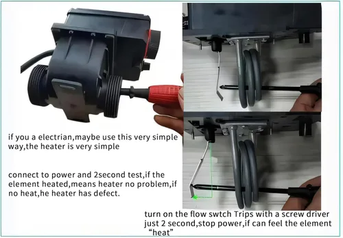 Miniatura 4 de Tina de Hidromasaje LX H20-Rs1 Termostato 110V 2kW con Termostato de Temperatura Ajustable para Algunas Tinas de Hidromasaje, Piscina Pequeña