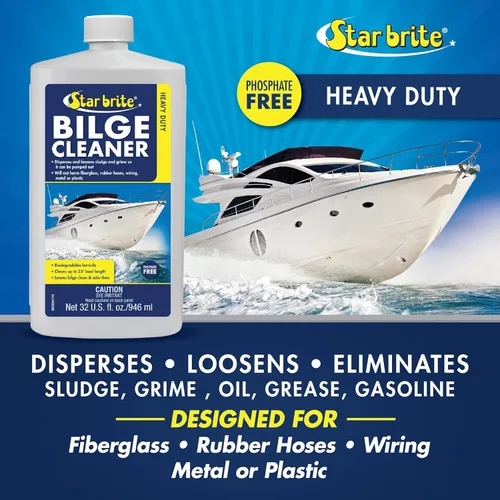 Miniatura 3 de STAR BRITE Limpiador de sentina resistente, simple y fácil de usar, verter, lancha y bombea, emulsiona aceite, combustible y deja la sentina limpia