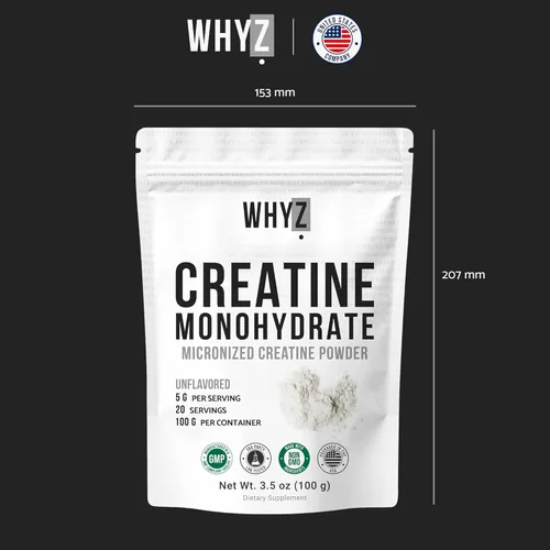 Miniatura 7 de Monohidrato de creatina en polvo, 3.5 onzas, creatina micronizada sin sabor para hombres y mujeres, apoyo muscular, fuerza y recuperación