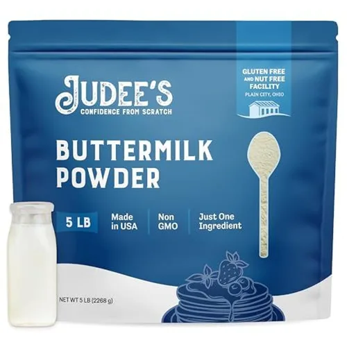 Judee's Gluten Free Suero de leche en polvo – Suero de leche en polvo a granel estable en almacén – Horneado sin gluten para panqueques y pan de