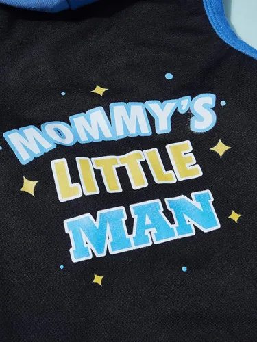 Miniatura 6 de QWINEE Camiseta sin mangas con capucha para perro con estampado de letras para gatos y cachorros, chaleco sin mangas para perro, ropa elástica