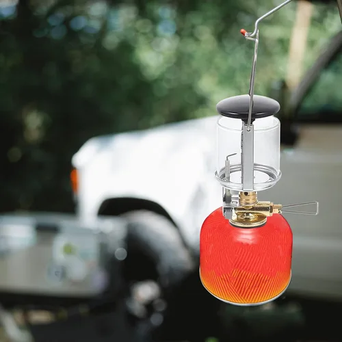 Miniatura 8 de Healifty Linterna compacta de gas propano con bolsa de almacenamiento, lámpara de campamento al aire libre para senderismo, pesca, iluminación